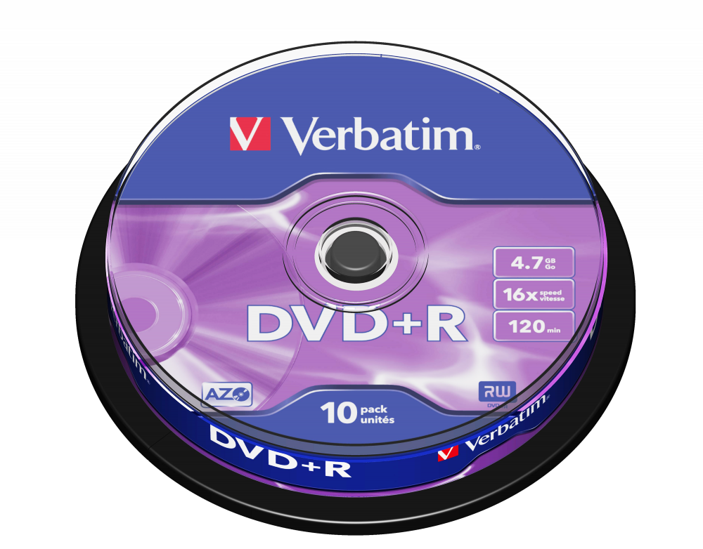 DVD+R VERBATIM 43498, 16x, 4.7GB, 10buc - Spindle